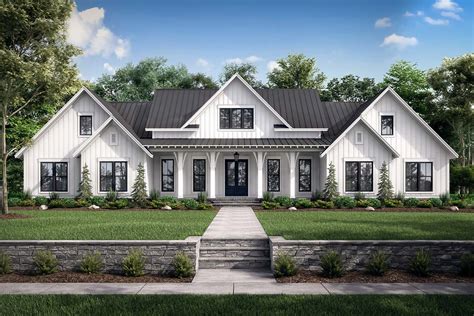 metal roof ranch house plans|modern farmhouse floor plans.